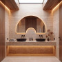 Настенное декоративное зеркало нестандартной формы с фоновой подсветкой E131 в интернет-магазине «Зеркала с подсветкой» фото